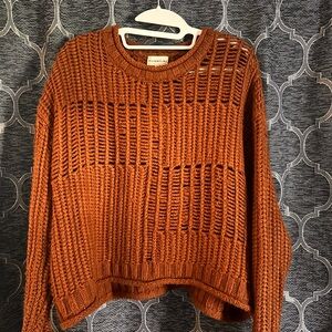 SilverFlint Rust Crewneck Sweater - Women's Lightweight Pullover